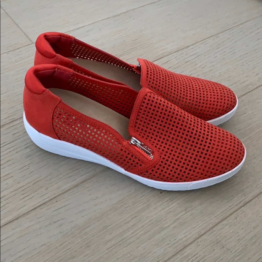Anne Klein Sport Yaris Perforated Wedged Sneaker